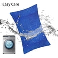 thumbnail image 6 of Salouo Blue Glitter Pattern Pillow Cases,1PC Pillow Covers with Envelope Closure Decorative Pillow Case for Bed Couch,Pillows Not Included-20"x30", 6 of 6