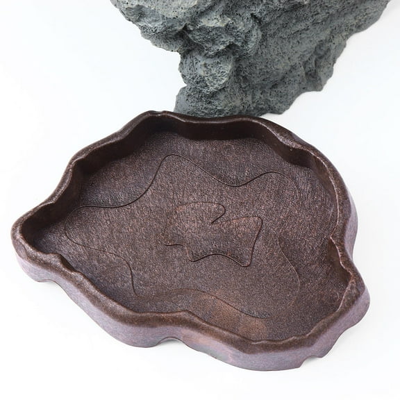 Milisten Bearded Dragon Accessories Water Dish for Reptiles Pet Drinking Tray
