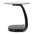 thumbnail image 5 of Furniture of America Maore Glass Top End Table, Black, 5 of 6
