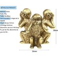 thumbnail image 5 of Conjunto de 3 figuras de monitos, figura decorativa de los 3 monos sabios, 5 of 5