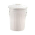 thumbnail image 4 of Luzkey Outdoor Metal Trash Can Community Trash Can 17 L Practical with Handles Covered Garbage Bin Compost Container for Yard Garage, 4 of 8