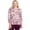 Ivory multi, variant on Alfred Dunner Womens Petite Shimmer Paisley Crew Neck Sweater