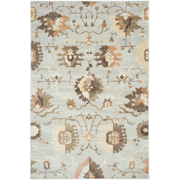 SAFAVIEH Florenteen Franklin Floral Area Rug, Grey/Ivory, 5'1" x 7'7"