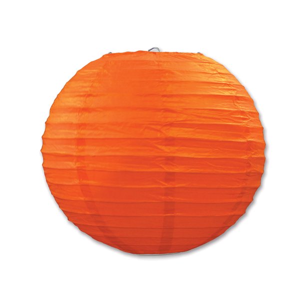 Paper Lanterns 9 1/2" Orange 6 Pack (3/Pkg)