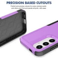 thumbnail image 2 of For Samsung Galaxy S24 Case, Military Grade Shockproof Anti-Slip Bumper Hybrid TPU PC Back Cover Drop Protection Phone Cover for Samsung Galaxy S24, Purple, 2 of 5