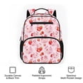 thumbnail image 6 of HUIACONG 13.5 Inch Cute Strawberry Axolotl Kids School Backpack Water Resistant Adjustable Breathable Padded Straps Multi Pocket Lightweight Large Capacity Bookbag for Preschool Elementary, 6 of 7