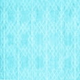 thumbnail image 1 of Ahgly Company Indoor Square Abstract Light Blue Contemporary Area Rugs, 7' Square, 1 of 4