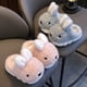 thumbnail image 3 of Zapatillas de algodón de invierno para niños y niñas, cálidas, con forro polar, para padres e hijos, con tacón, para bebés de 1 a 3 años, 2 zapatillas de algodón para bebés, 3 of 6
