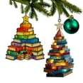 thumbnail image 4 of Árbol de Navidad Nacimiento Colgante acrílico 2D Colgante de Navidad Colgante con forma de árbol de Navidad Colgante acrílico de Navidad, 4 of 8