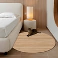 thumbnail image 2 of Round Rugs 4 Ft, Brown Wood Grain Non Slip Area Rugs for Kitchen Bedroom Entryway, Retro Western Farmhouse Wooden Board Washable Carpet Runner Rug Floor Mats for Bedroom Home Decor, 2 of 8