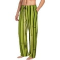 thumbnail image 6 of Kdxio Green Bamboo Fence Print Men's Sleep Pajama Pant Lounge Pants with Pockets-Large, 6 of 6