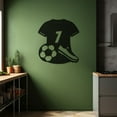 thumbnail image 4 of LaModaHome Exclusive Ronaldo Number 7 Jersey Football Ball And Football Boots Metal Wall Decor – Durable & Artistic Metal Wall Art for Home and Office Decor, 4 of 5