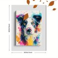 thumbnail image 3 of Border Collie Watercolor Canvas Wall Art 15.75x11.81 Inches, 3 of 8