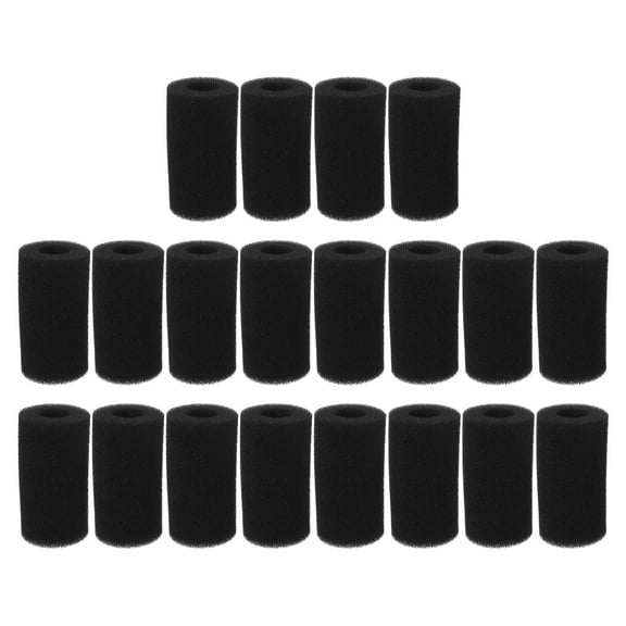 BESTYASH 20PCS Black Pre-Filter Sponge Rolls for Water Pump , Foam Filter for Aquarium and Pond