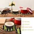 thumbnail image 5 of Bamboos Stripe Trivet Mats Set Cotton Woven Non-Slip Pot Holders Heat Resistant for Hot Pots Pans Dishes Pats, 5 of 6