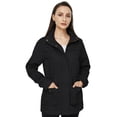 thumbnail image 5 of WenVen Women's Spring Cotton Anorak Jacket Light Long Sleeve Utility Coat Black XL, 5 of 9