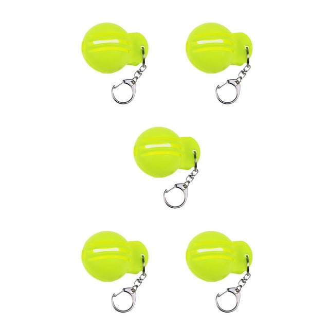 Ruiboury Golf Marker Stencil Convenient Portable Ball Line Maker Fashionable Trendy Double-sided Golfing Slides for Drawing Use Hook/Yellow 5Set