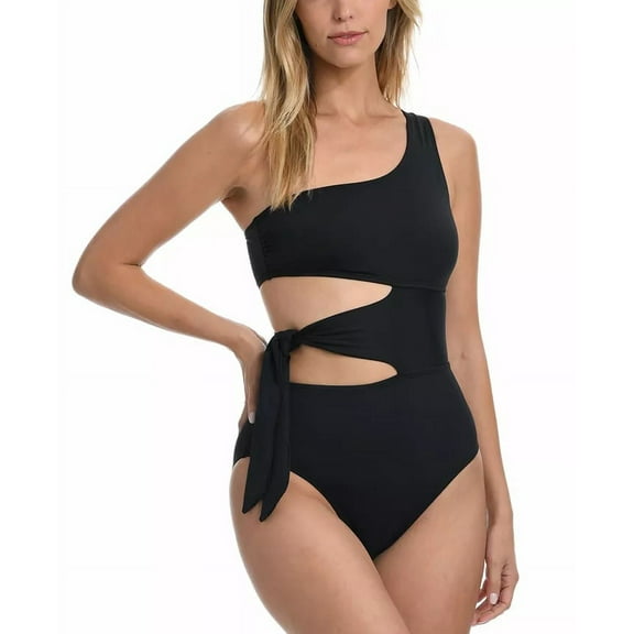 La Blanca Mio One Shoulder Cutout One Piece Swimsuit