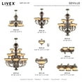 thumbnail image 5 of Livex Lighting Seville Wall Sconce in Palacial Bronze with Gilded Accents, 5 of 9