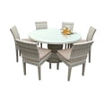 thumbnail image 1 of New Haven 60 Inch Outdoor Patio Dining Table With 6 Chairs, 1 of 5
