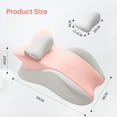 thumbnail image 3 of TOPCHANCES Lumbar Support Pillow, Memory Foam Back Support Cushion, Orthopaedic Bed Wedge Pillow with Removable Headrest, Ergonomic Backrests for Back, Neck, Lumbar & Legs (Pink/Gray), 3 of 10