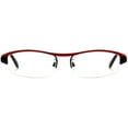 thumbnail image 2 of 1PACK Gabii HBH026 Metal Red Rectangle Men's/Women's Spring Hinge Reading Glasses +1.00, 2 of 2