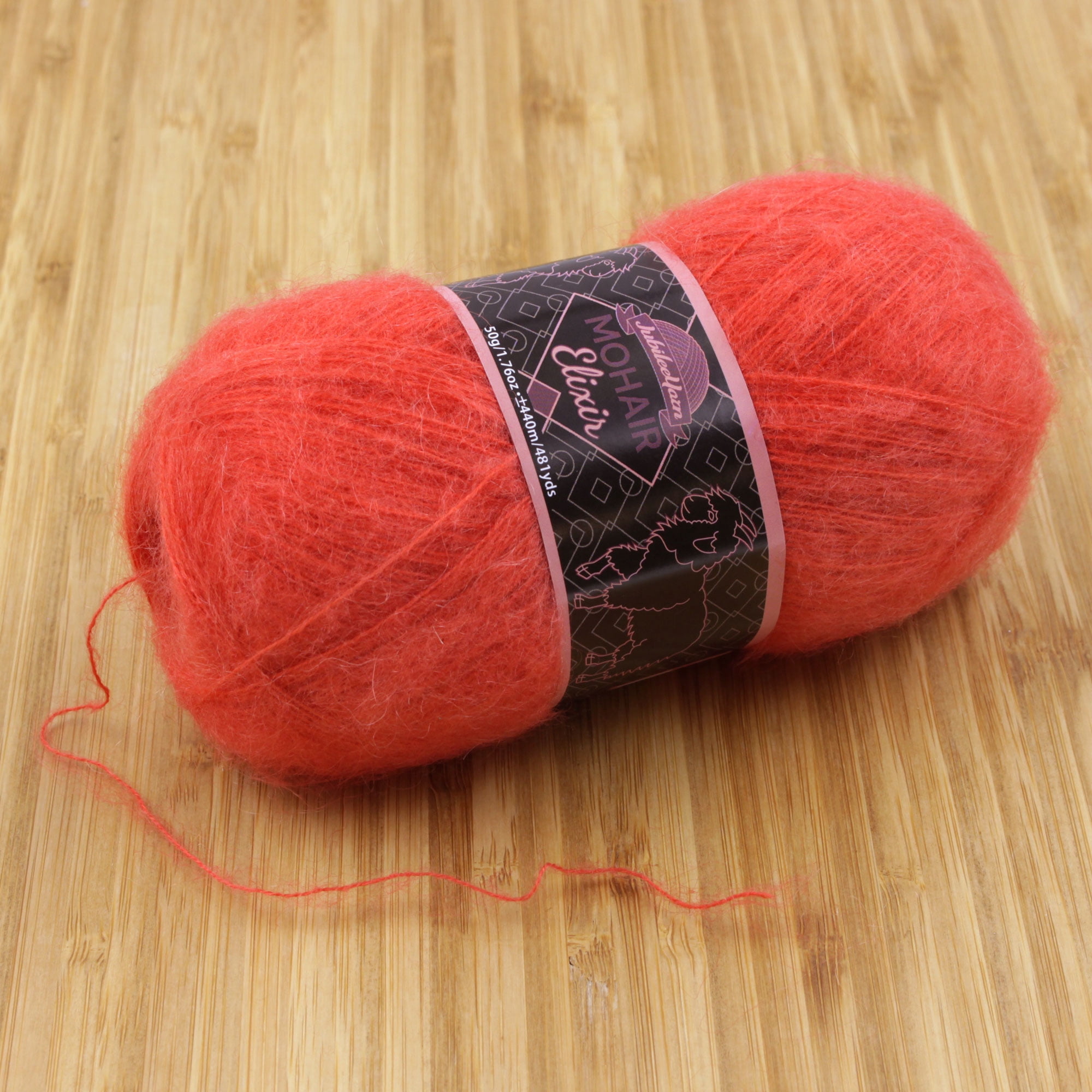 JubileeYarn Mohair Elixir Yarn - 50g/Skein Baby Wool Blend - Mimosa - 1 Skein