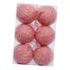 thumbnail image 3 of 6 Adornos Navideños de Bolas, Envueltos en Hilo, Irrompibles, Ligeros, para Manualidades Navideñas Rosa, 3 of 9