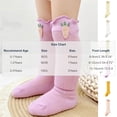 thumbnail image 4 of MKOSPLRT Baby Girls Knee High Socks Toddler Bow Ruffle Mesh Long Stockings Newborn Infant Cotton Thin Socks Spring Summer 0-3Y, 4 of 7