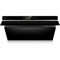 FOTILE JQG9001 Slant Vent Series 36" 850 CFM Under Cabinet or Wall Mount Range Hood with 2 LED lights and Touchscreen in Onyx Black Tempered Glass