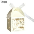 thumbnail image 1 of 20Pcs Cutout Butterfly Candy Boxes Mr Mrs Wedding Party Favor Chocolate Case Candy Box Mr & Mrs Pattern  Hollow  Party Favor  Chocolate Box  Butterfly Design, 1 of 6