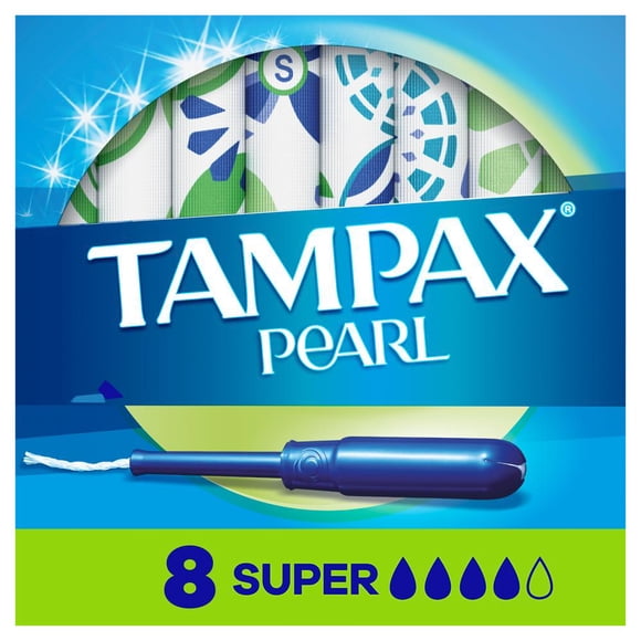 Tampones Tampax Pearl Super Absorbente, 8 pzas