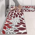 thumbnail image 2 of Kitchen Rugs Sets Of 2,Red Floral and Petal Pattern Anti Fatigue Kitchen Mat Rugs Non Slip Washable,Decorative Kitchen Floor Mats for Kitchen,Sink,Laundry,17"X47", 2 of 5