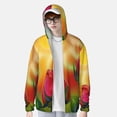 thumbnail image 4 of Gaeub Rose Psychedelic Men's and Women's UPF 50+ Long-Sleeved Sun Protection Clothing, Fishing Shirt Long Sleeve Zip - Medium, 4 of 9