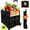 Black-2, variant on Folding Utility Cart 10.57gal/11.89gal/17.17gal with/without Lid - Portable Rolling Crate Handcart Shopping Trolley Collapsible Tool Box, Shopping Basket on Rotate Wheels, for Grocery, Office