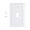White 3, variant on Fanoery Electric Socket Plug Covers Electrical Receptacle Wall Plate Faceplates Covers Light Switches Socket Cover Enduring