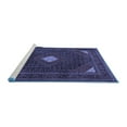 thumbnail image 2 of Ahgly Company Machine Washable Indoor Round Persian Blue Traditional Area Rugs, 7' Round, 2 of 4