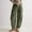 Army Green, variant on Juslio Womens Linen Pants Elastic Waist Drawstring Linen High Waist Casual Straight Leg Pants L