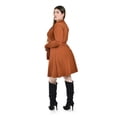 thumbnail image 3 of Vestido escote cruzado Roman Fashion /Tallas Extras, 4258 (Cafe) cafe 42, 3 of 5