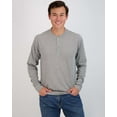 thumbnail image 2 of Real Essentials 3 Pack: Men's Cotton Short & Long Sleeve Henley T-Shirt Performance Activewear (Available In Big & Tall), 2 of 5