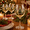 Clear B, variant on Christmas Wine Glass,7.2in Hand-Painted Crystal Goblets, Festive Holiday Stemware with Rim Details, Elegant Glassware for Wine and Cocktails B