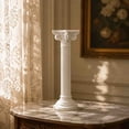 thumbnail image 4 of Set of 3 White Resin Roman Column Candle Holders | Classic Vintage Pillar Candlestick for Wedding, Table Centerpiece & Home Decor, Greek Style Candlestick for Candles, 4 of 7