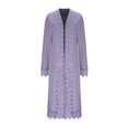 thumbnail image 4 of UJNDER Womens Coats and Jackets Elegant Plus Size Long Open Front Cardigan Lightweight Breezy Lace Cover Up Knitted Purple XXL, 4 of 4