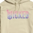 thumbnail image 2 of Wicked: Part 2 -  Floral Ombre Logo -Mens Long Sleeve Fleece Pullover Hoodie, 2 of 4