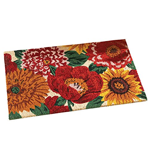 Collections Etc Floral Garden Door Mat - Walmart.com - Walmart.com