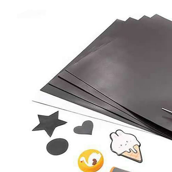 UPKOCH 5Pcs Flexible Magnetic Sheets with Self Adhesive Backing for Home Use