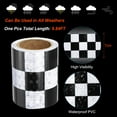 thumbnail image 3 of Uxcell Reflective Tape, 2 Roll 3 Inch x 10 ft Waterproof Self Adhesive High Visibility Caution Warning Safety Tape, Black/White, 3 of 7