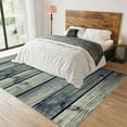 thumbnail image 3 of Vintage Old Wood Plank Texture Area Rug, Wooden Barn Door Indoor Rug, Easy to Clean Noise Reduction Soft Non-Shedding with Non-Slip Rugs for Living Room Bedroom Entrance 5x8ft, 3 of 7