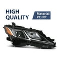 thumbnail image 4 of Pair Projector Headlamps Headlights Fit for 2018-2022 Toyota Camry LE SE Clear Lens Amber Reflector Assembly, 4 of 10
