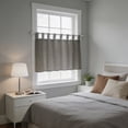 thumbnail image 5 of Durable Gingham Check Kitchen Window Valance, Rectangular Nylon Fabric Light Blocking Curtain for Kitchen Living Room Bedroom Dining Room, 39.37 X 17.72 Inches (Single Panel), 5 of 6